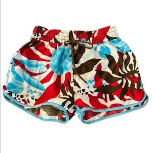 SURF STYLE GIRLS COLORFUL SWIM SHORTS SIZE MEDIUM